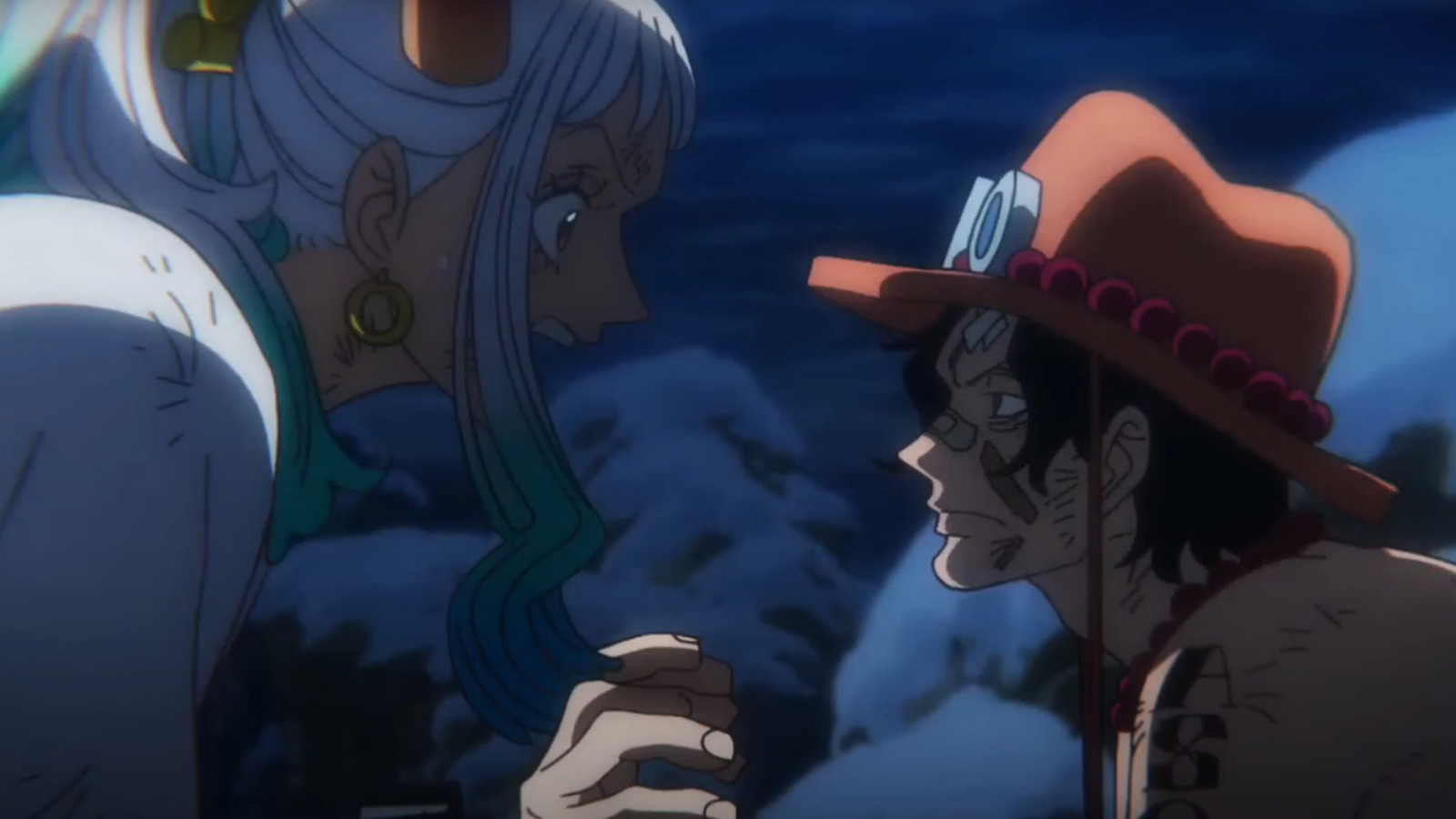 Yamato gets mad at Ace for falling asleep in One Piece anime