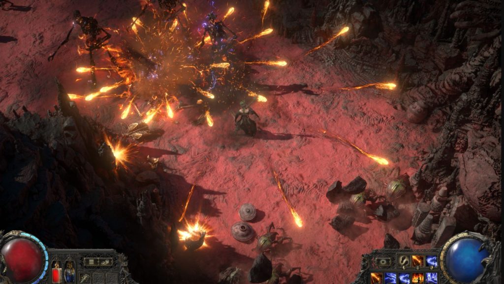 path of exile 2 enemy fight. 