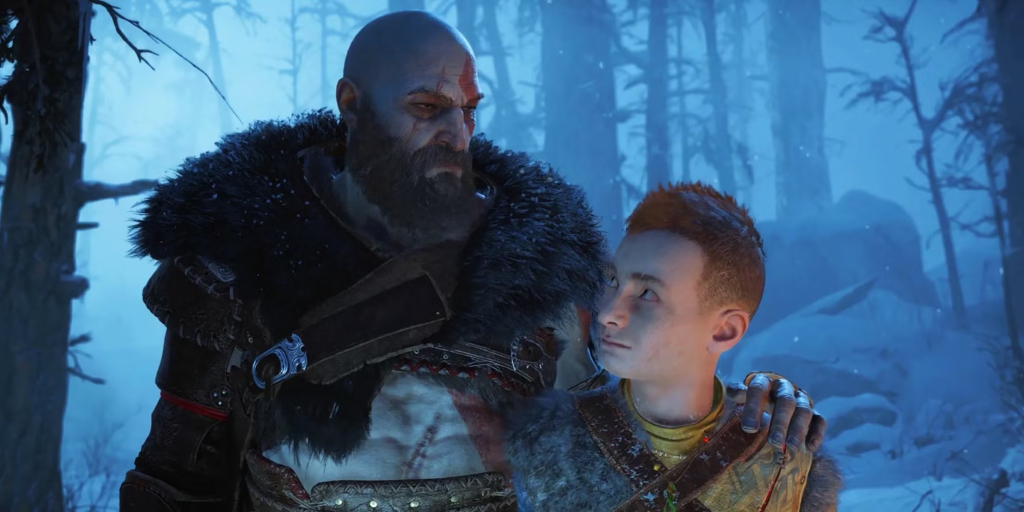 An in-game screenshot from God of War.