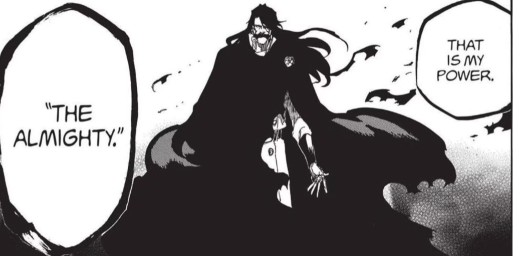 Yhwach uses The Almighty in Bleach: Thousand-Year Blood War.