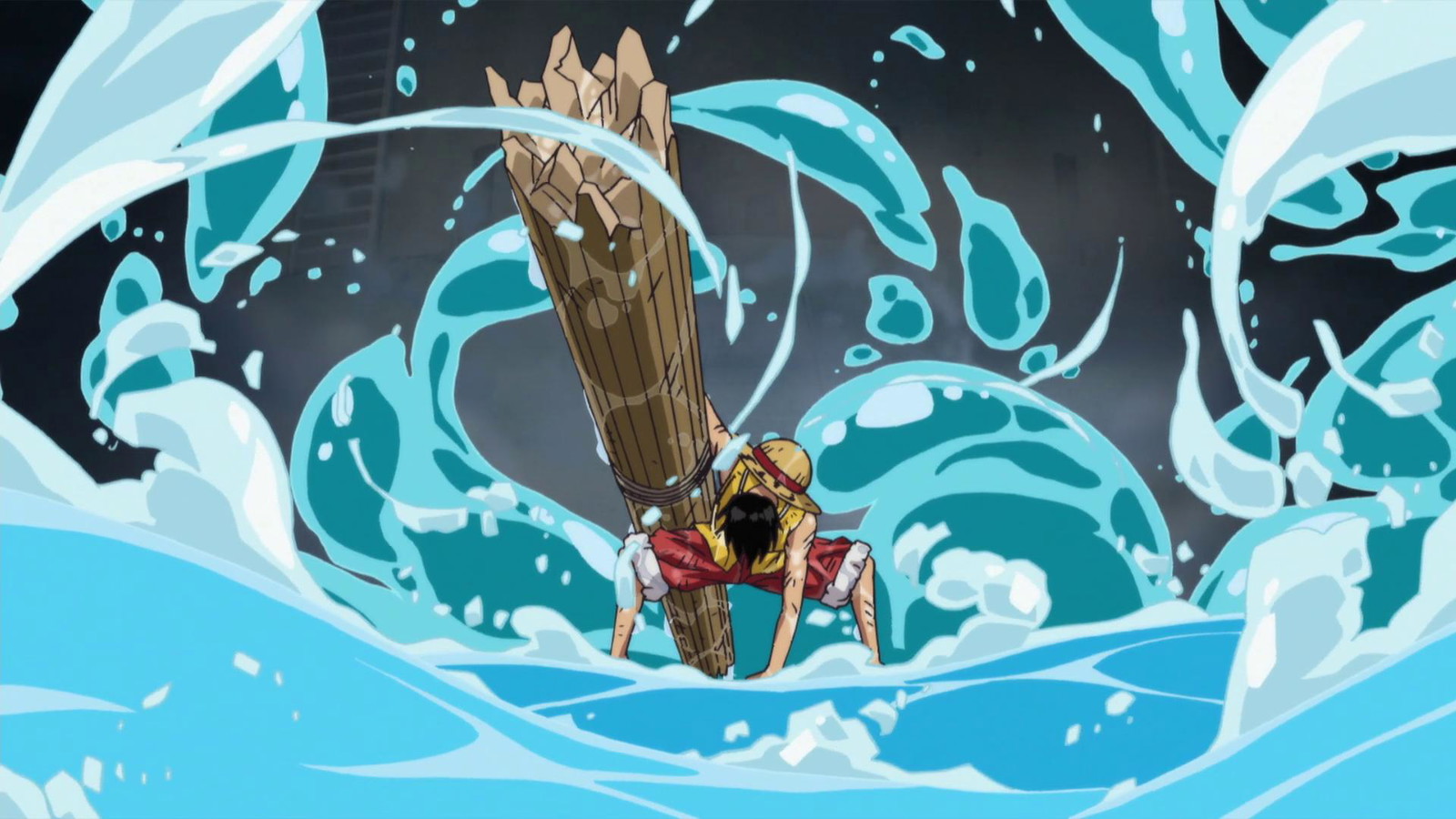 Luffy arrives at Marineford war in One Piece