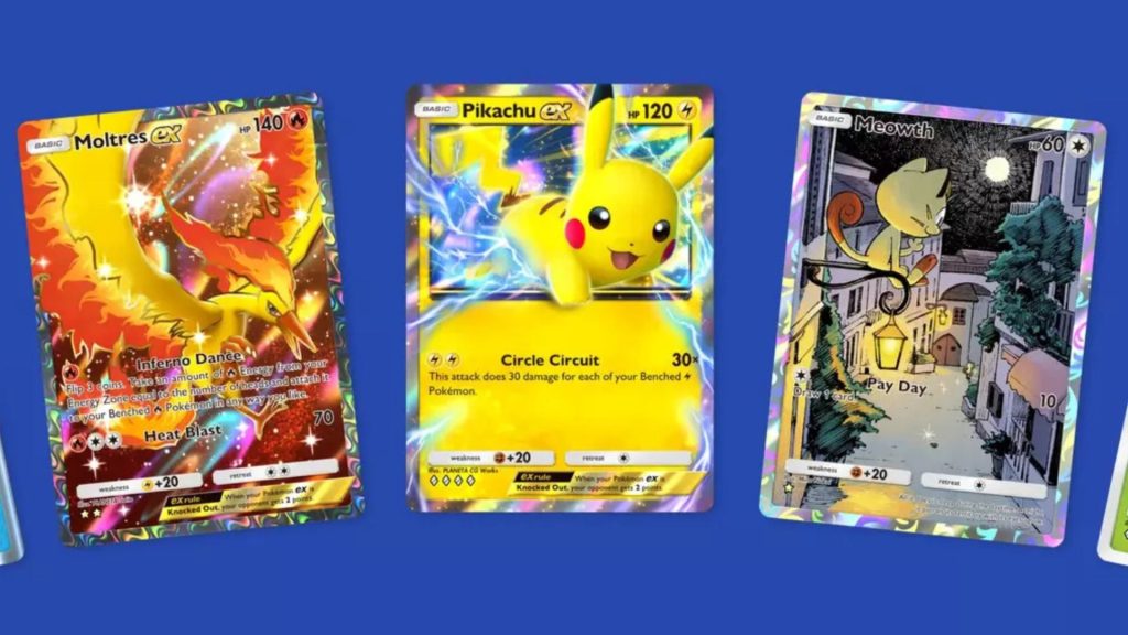 the image shows various EX Cards in Pokémon TCG Pocket