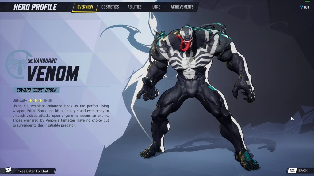 Venom in Marvel Rivals.