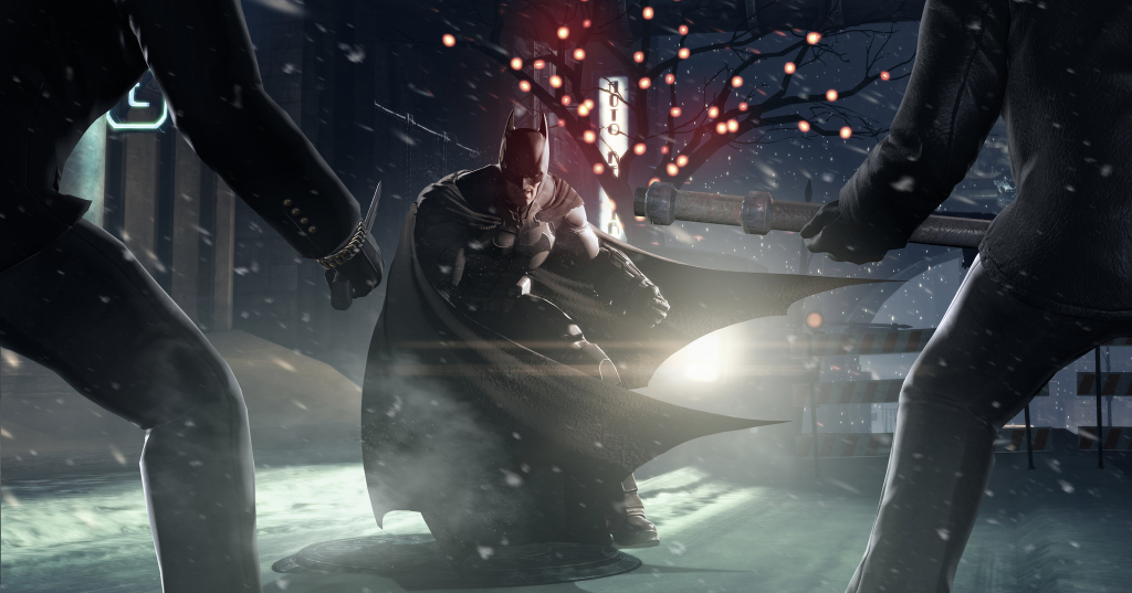 An in-game screenshot from Batman: Arkham Origins.