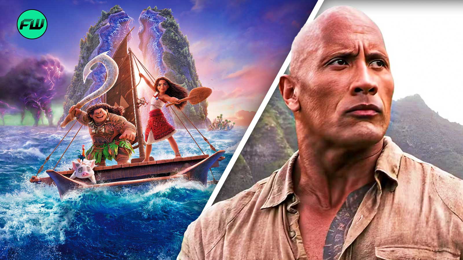 dwayne johnson, moana 2