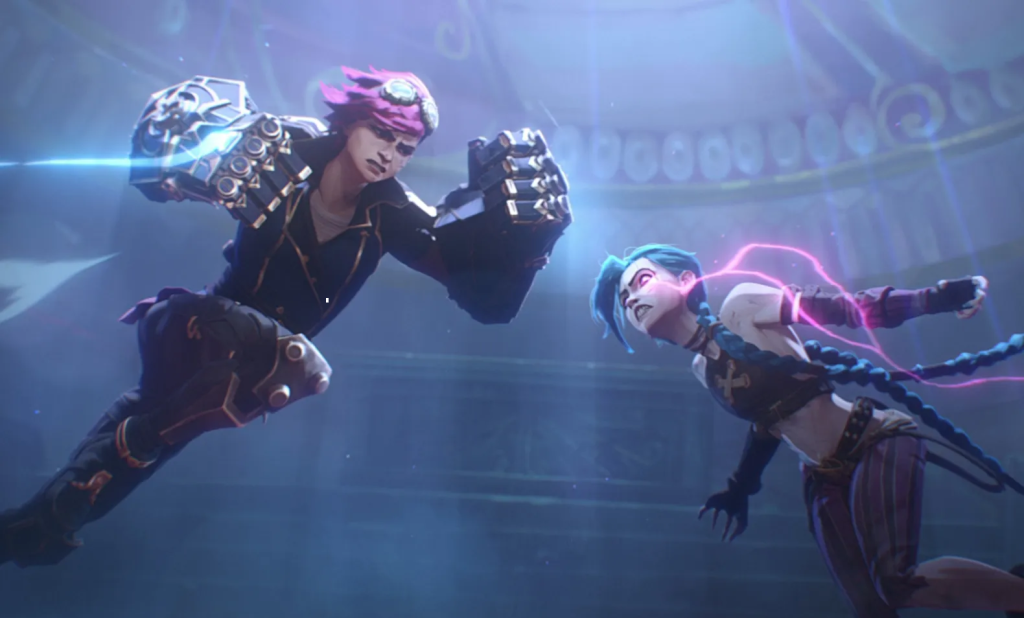 A screenshot from Arcane: League of Legends.