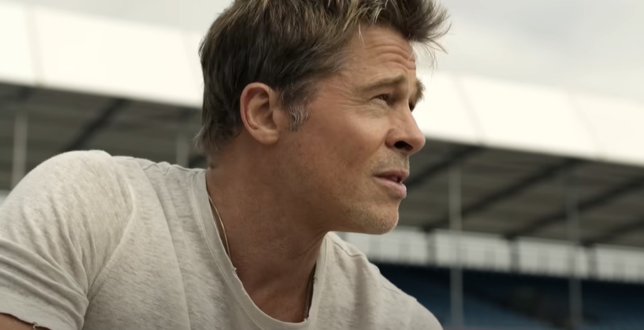 Brad Pitt in a still from F1