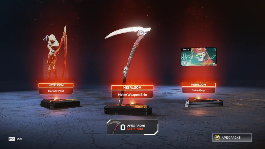 Apex Legends Heirlooms 