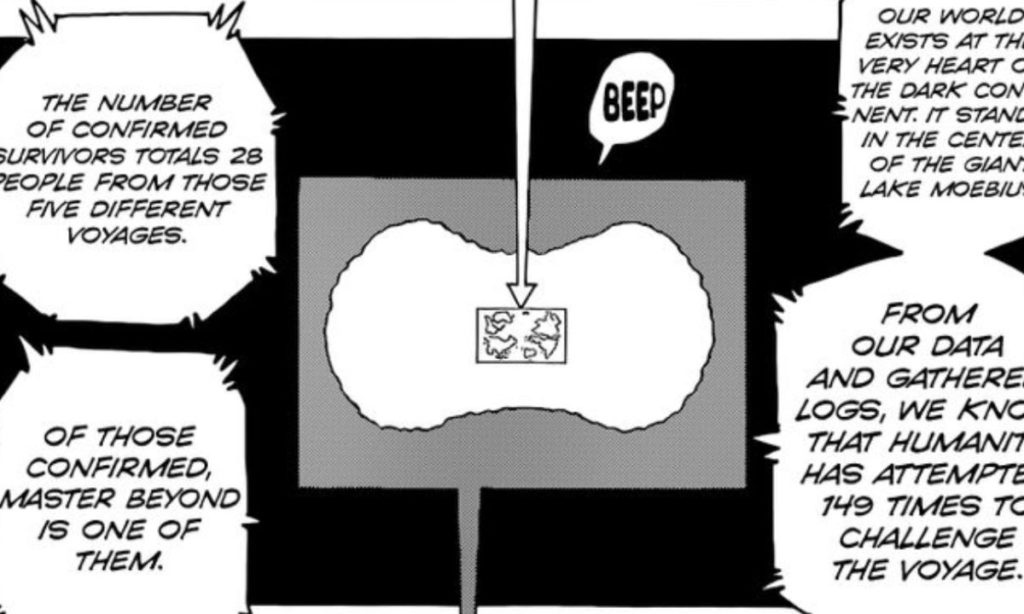 The human world exists in a lake between the Dark Continent in Hunter x Hunter | Credits: Viz Media