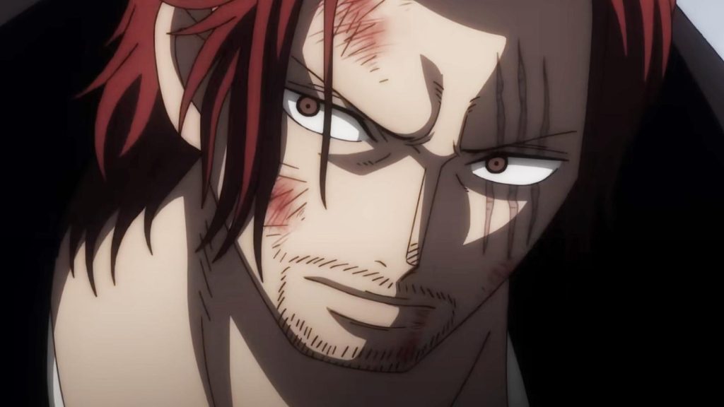 Shanks' distinct scar in One Piece.