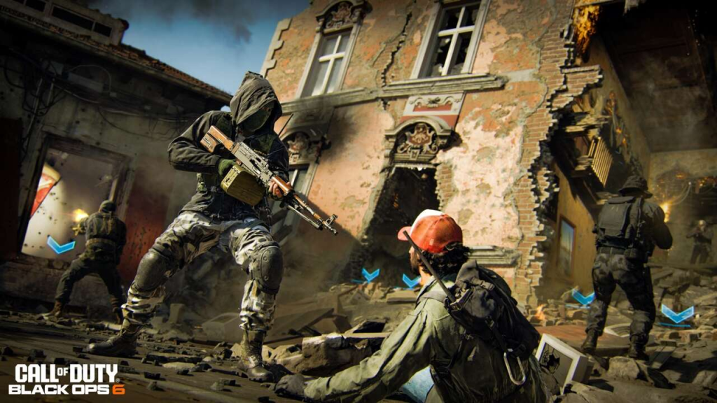 the image shows players capturing the objective in Black ops 6 