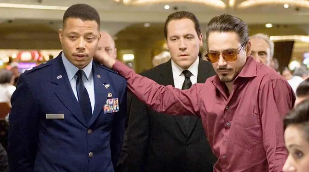 Terrence Howard and Robert Downey Jr.