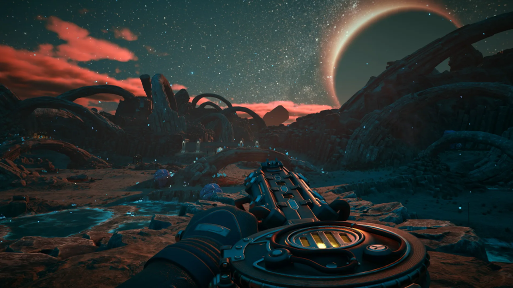 An in-game screenshot from The Outer Worlds 2.