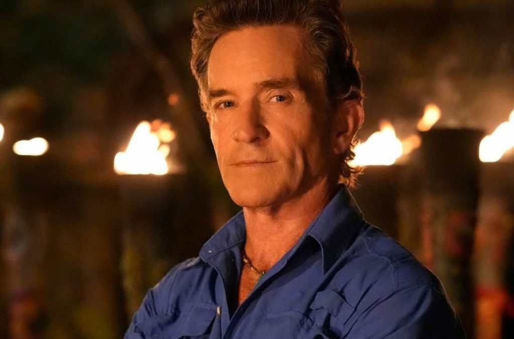 Jeff Probst in a still from Survivor