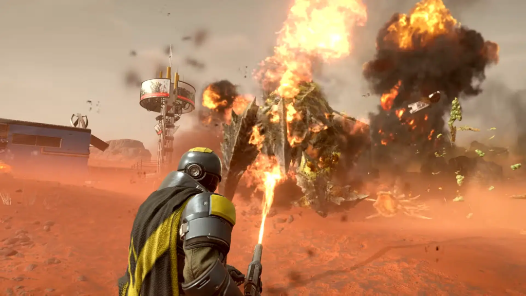 An in-game screenshot from Helldivers 2.