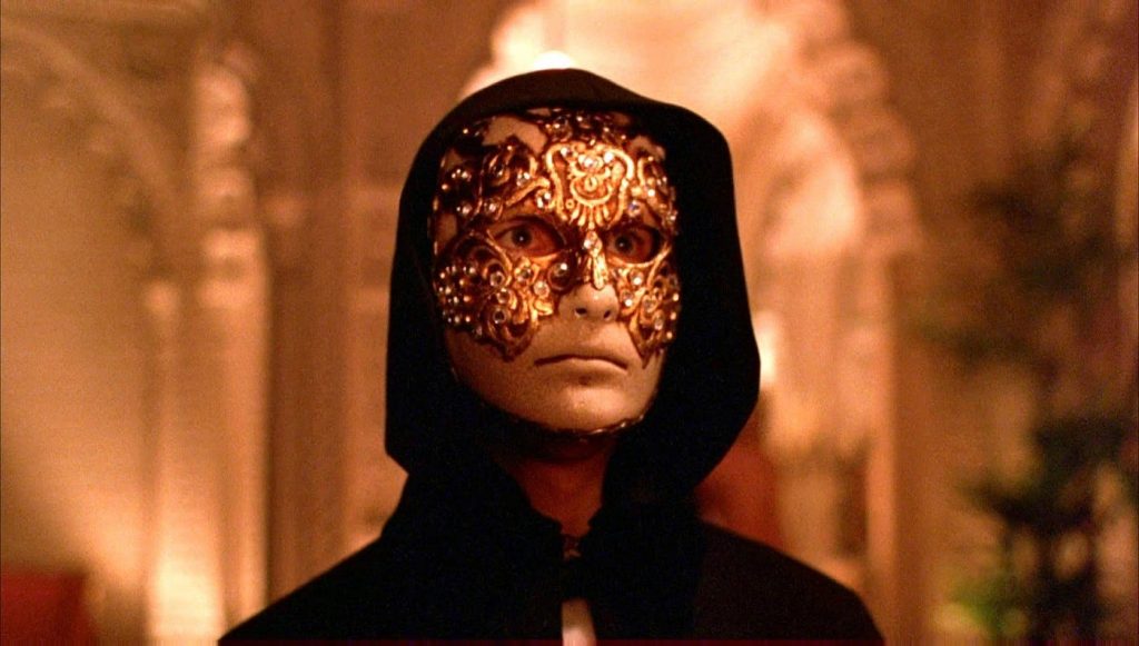 A masked man in Stanley kubruck’s eyes wide shut