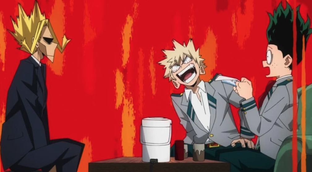 All Might, Deku, and Bakugo | Studio Bones