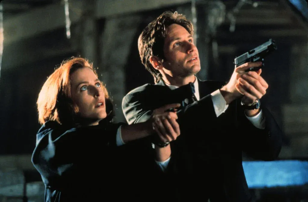 Scully and Mulder in The X-Files