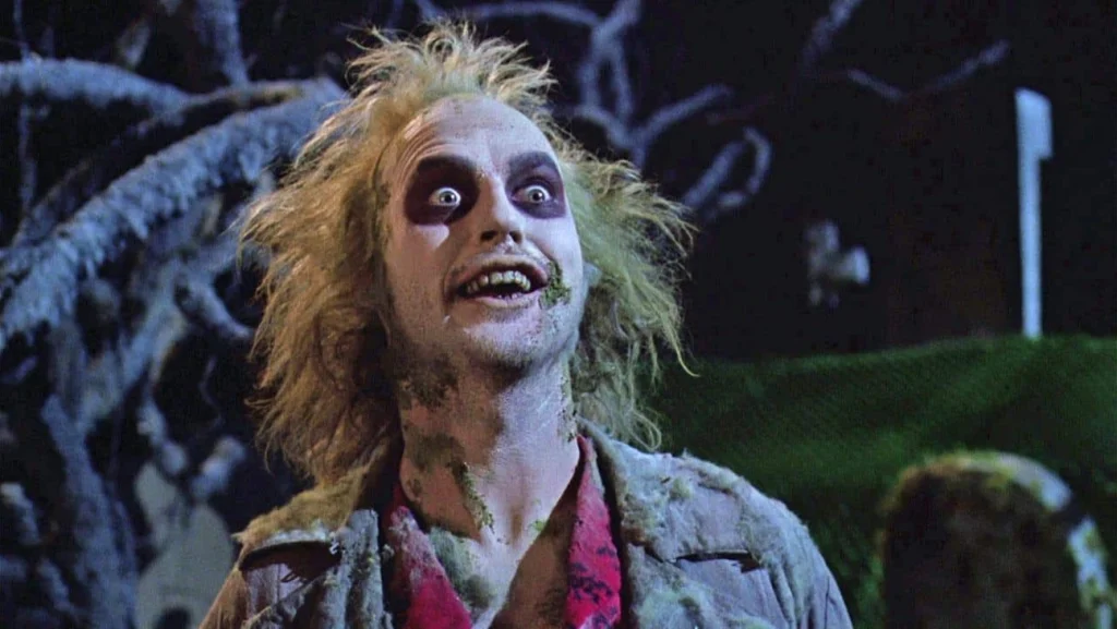 Michael Keaton in a still from Beetlejuice (1988)