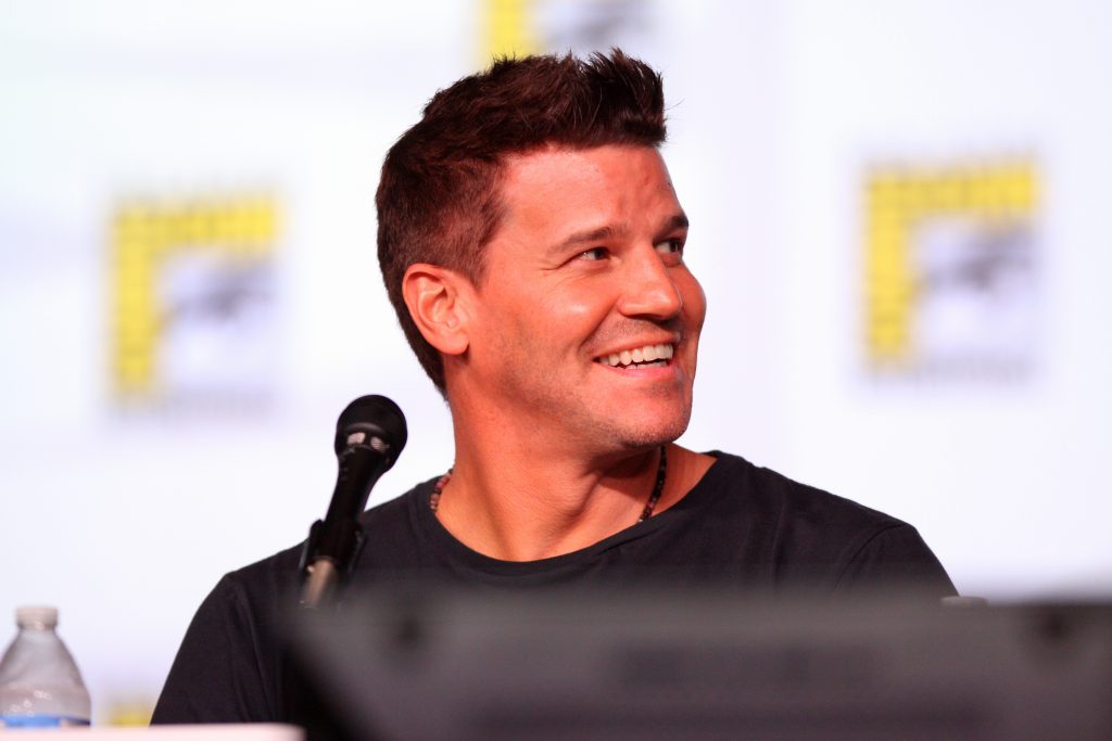 David Boreanaz speaking at the 2012 San Diego Comic-Con International