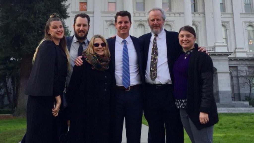 Daniel Stern with his family