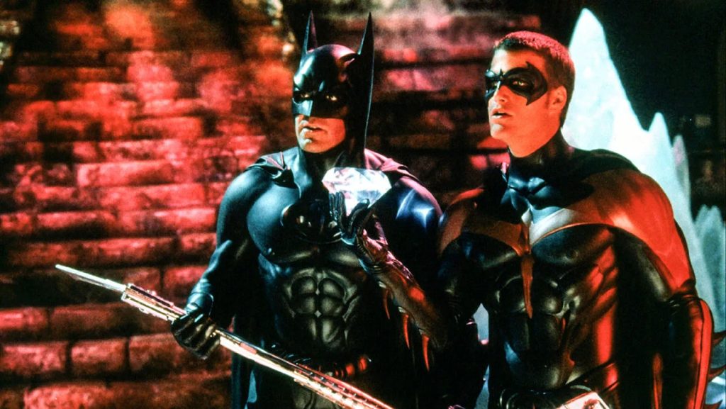 A still from George Clooney's controversial film, Batman & Robin (1997)