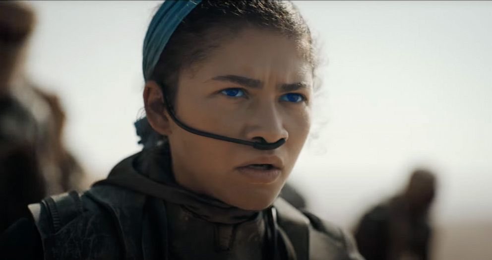 Zendaya as Chani in a still from Dune