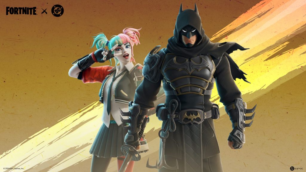 the image shows Batman's skin in Fortnite 