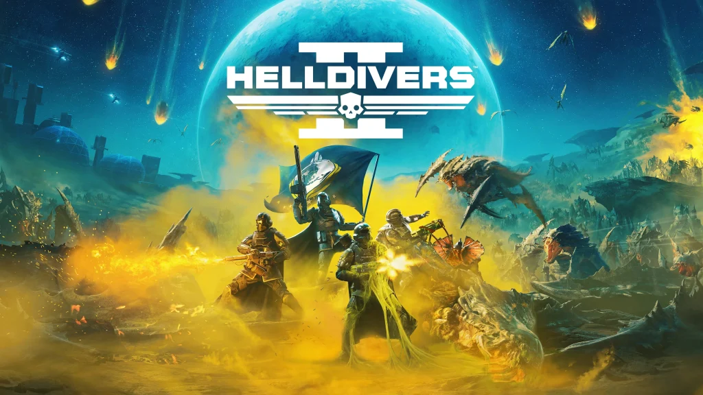 Promotional cover for Helldivers 2