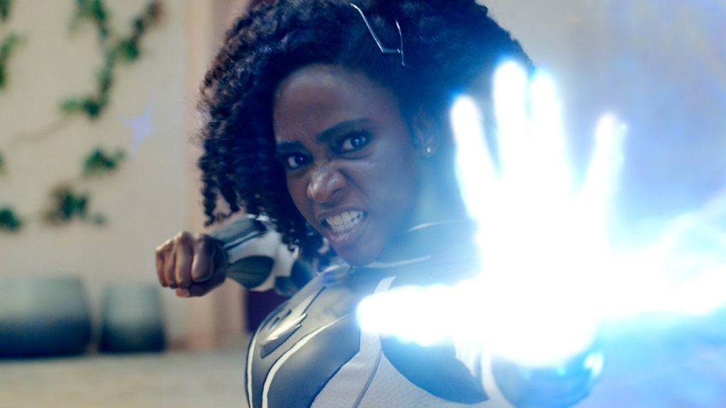 Teyonah Parris in a still from The Marvels