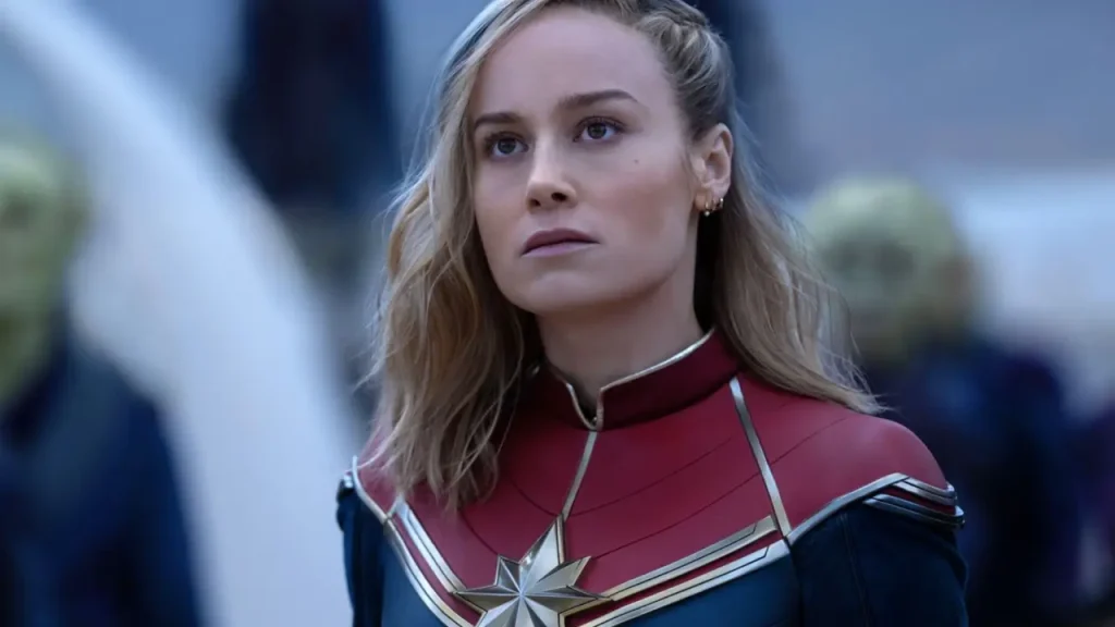 Brie Larson in a still from The Marvels