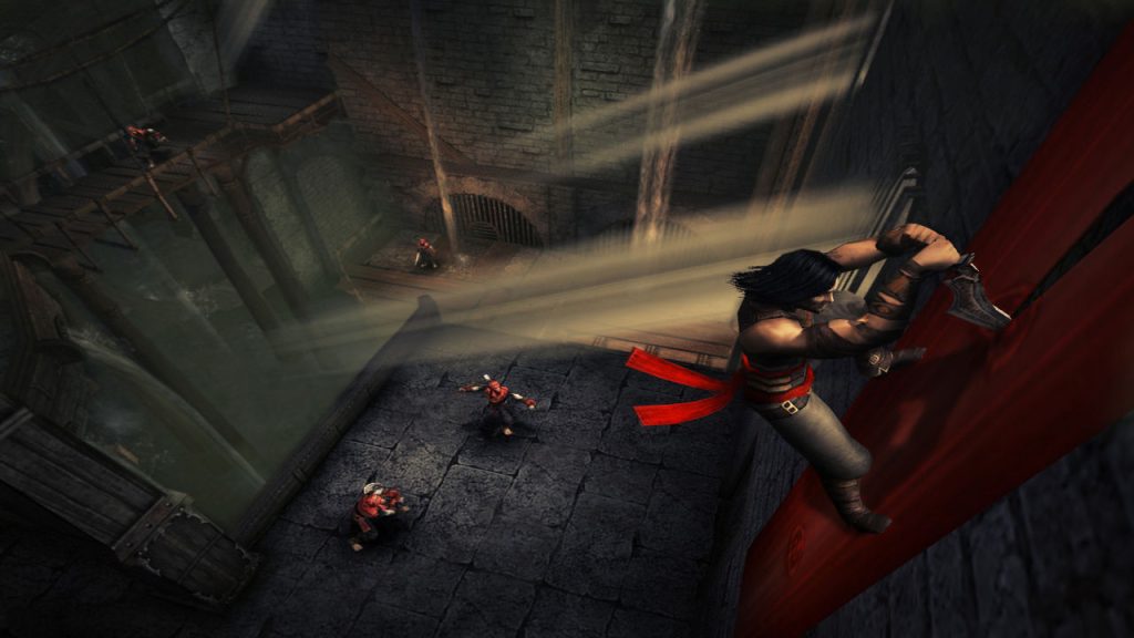 the image shows player using parkour in Prince of Persia Warrior Within