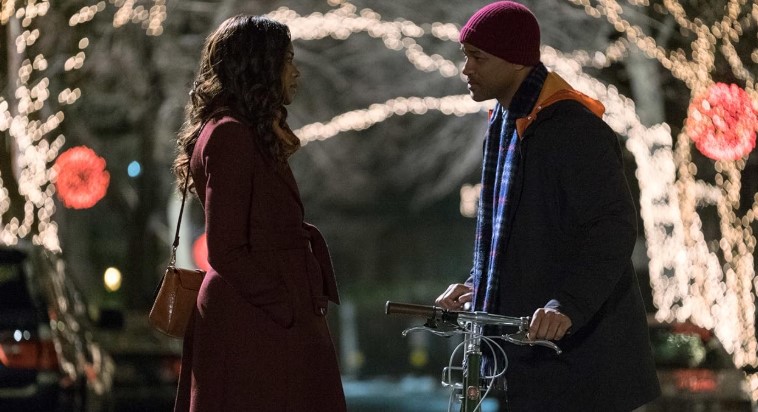 Will Smith and Naomie Harris in Collateral Beauty (2016)
