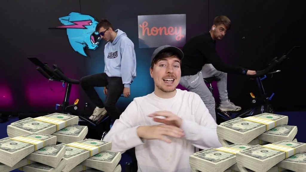 Mr. Beast promotes Honey