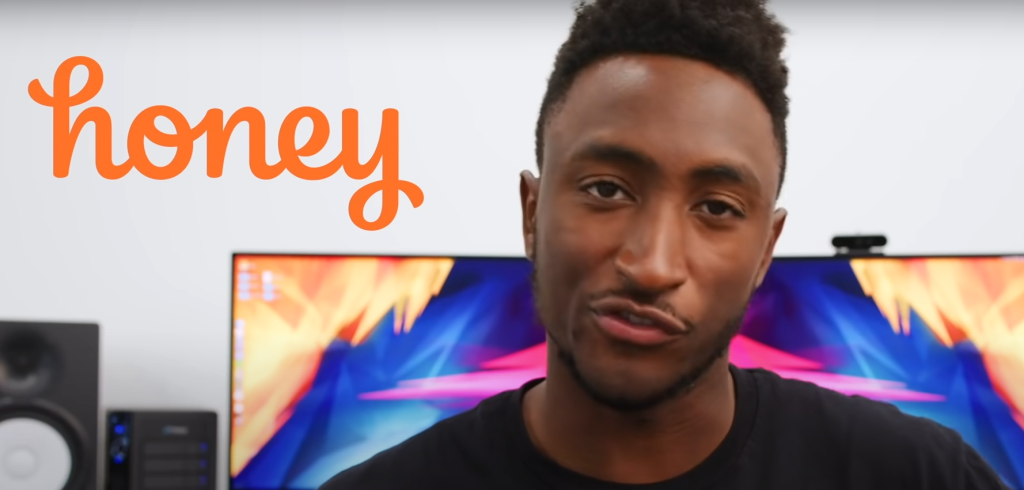 Marques Brownlee promotes Honey