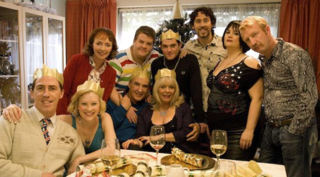  Rob Brydon, James Corden, Ruth Jones, Larry Lamb, Joanna Page, Steffan Rhodri, Alison Steadman, Melanie Walters, Robert Wilfort, and Mathew Horne. 