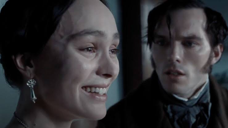 Lily-Rose Depp as Ellen and Nicholas Hoult playing her husband Thomas Hutter in Nosferatu 