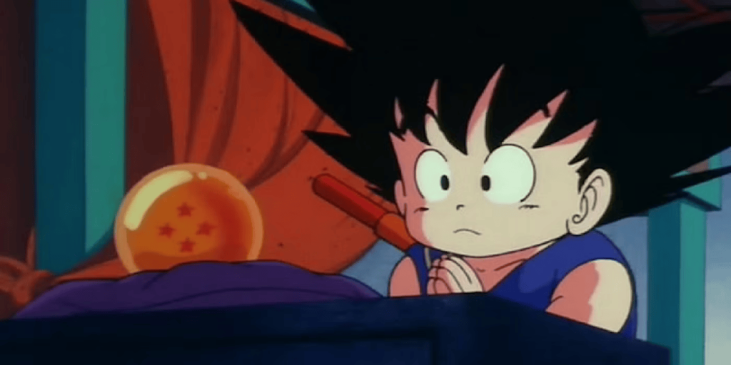 Young Goku in Dragon Ball.