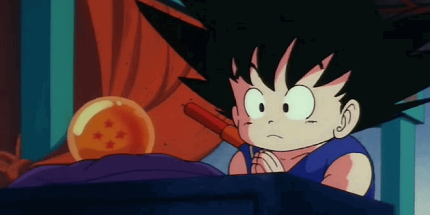 Young Goku in Dragon Ball. 