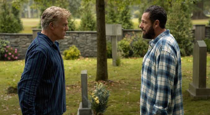 Christopher McDonald as Shooter McGavin and Adam Sandler as Happy Gilmore in their upcoming movie