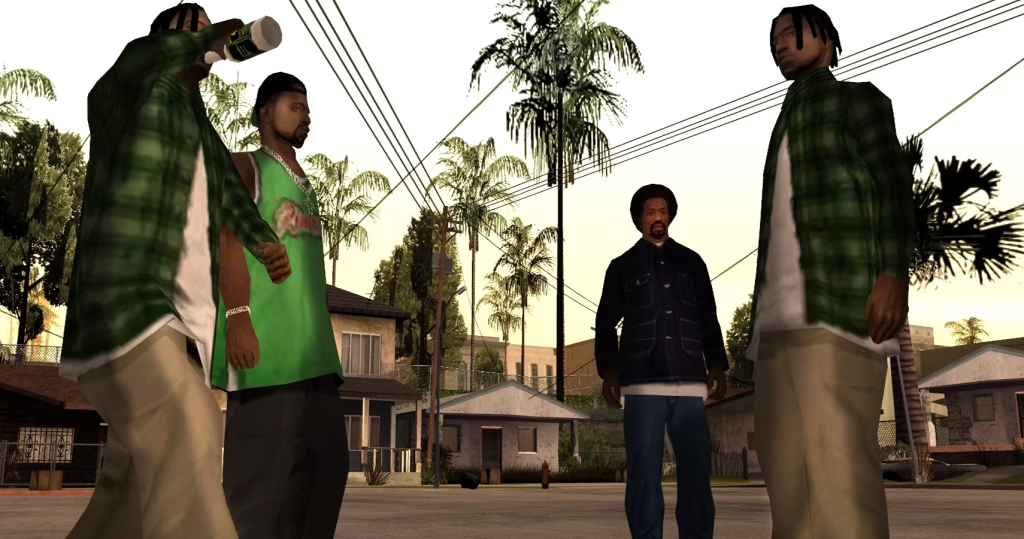 An in-game screenshot from GTA: San Andreas.