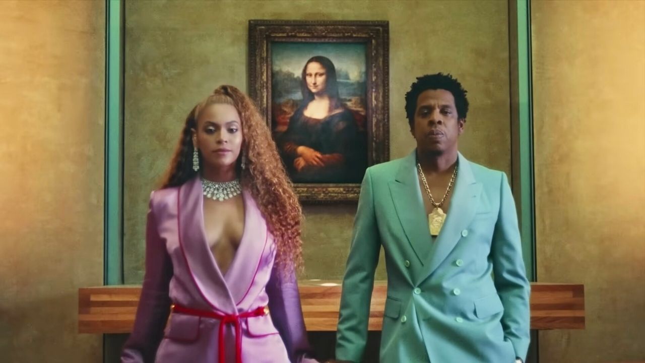 Jay-Z and Beyoncé from THE CARTERS - APESHIT