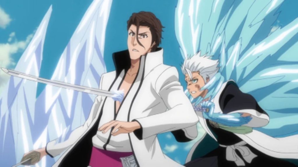 Hitsugaya thought he stabbed Aizen in Bleach | Credits: Studio Pierrot