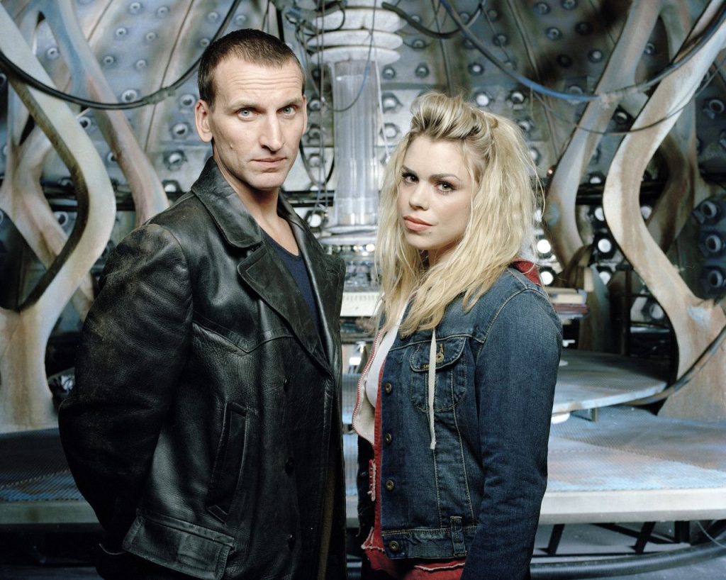 Doctor Who feat. Christopher Eccleston and Billie Piper.