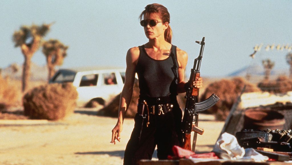 Linda Hamilton as Sarah Connor