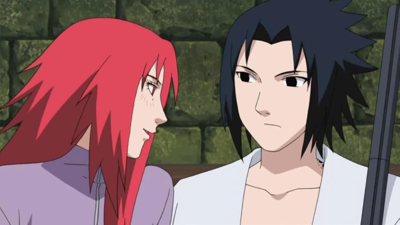 Karin and Sasuke from Naruto. 