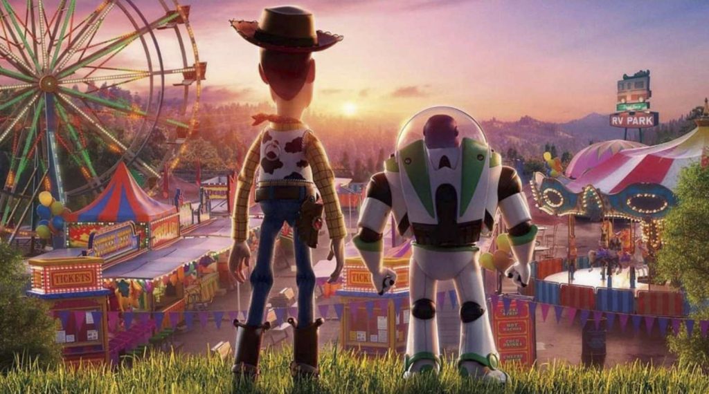 Woody and Buzz Lightyear in Toy Story 4