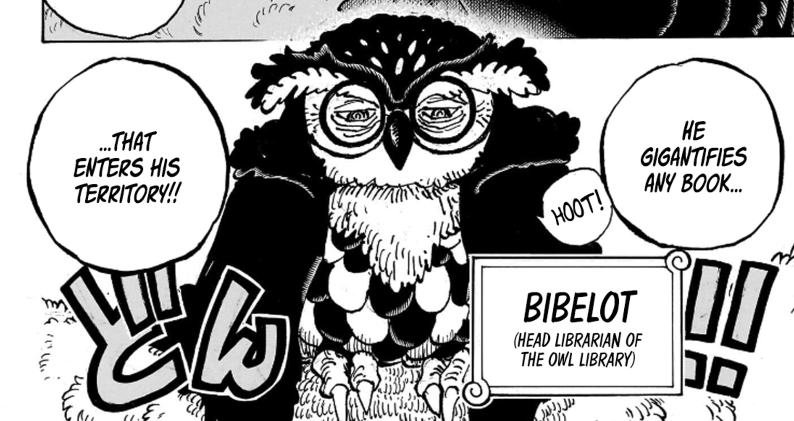 Bibelot from One Piece, chapter 1135. 