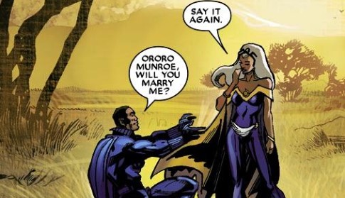 Black Panther and Storm in the Marvel Comics