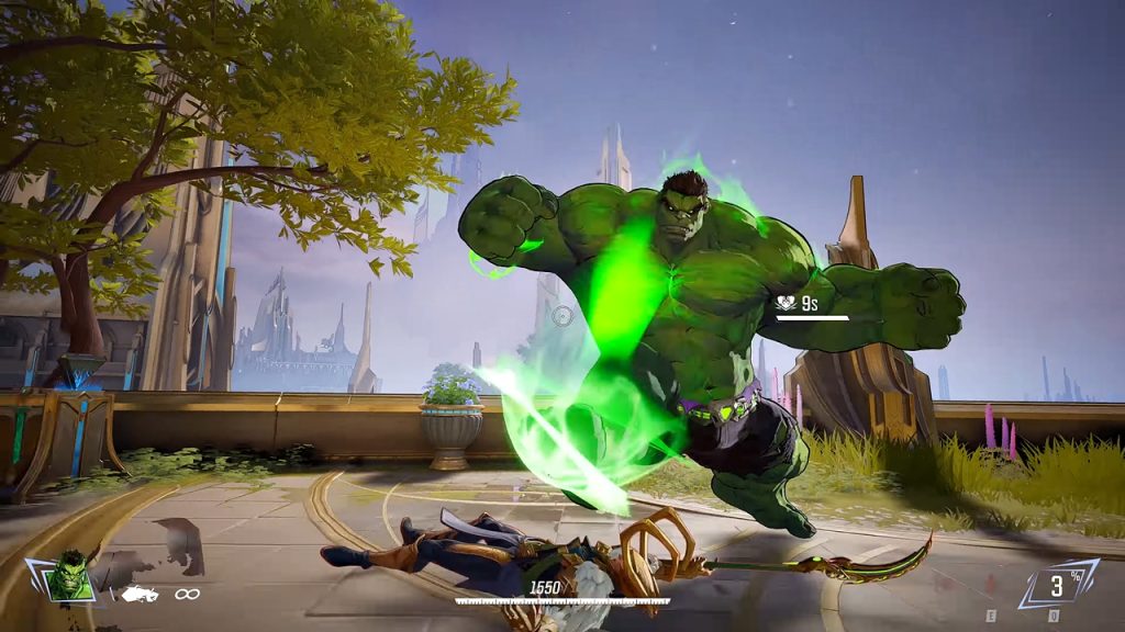 the image shows hulk attacking in Marvel Rivals 